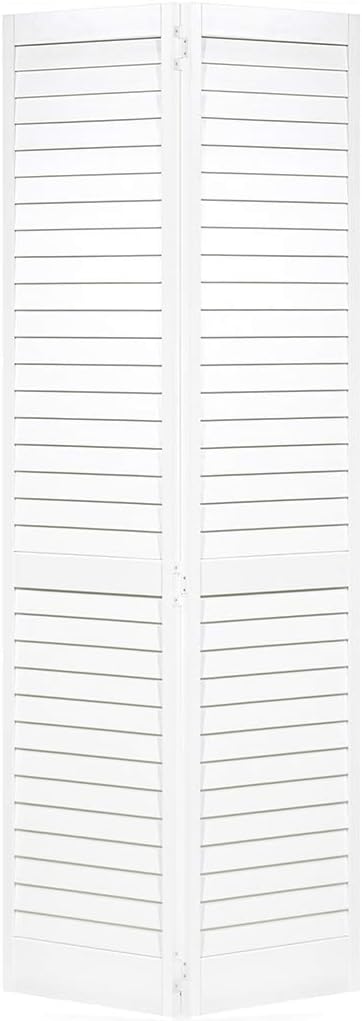 Closet Door, Bi-fold, Louver Louver Plantation Primed White (36x80)