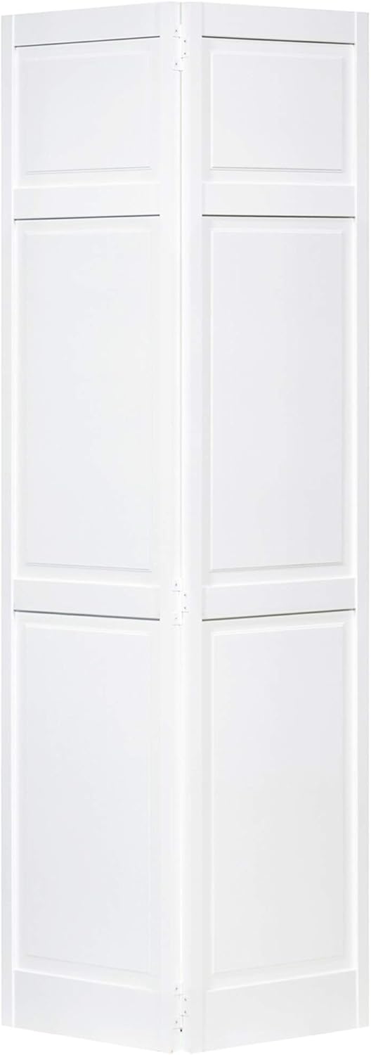 Closet Door, Bi-fold, 6-Panel Style Primed White