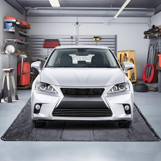 Garage Floor Mat, Garage Car Mat - Non-Slip Waterproof Containment Mat, Heavy Duty Durable Protection Garage Mat, Easy to Clean & Install,Perfect for Garage, Workshop, Parking(7'9"W x 21'L)