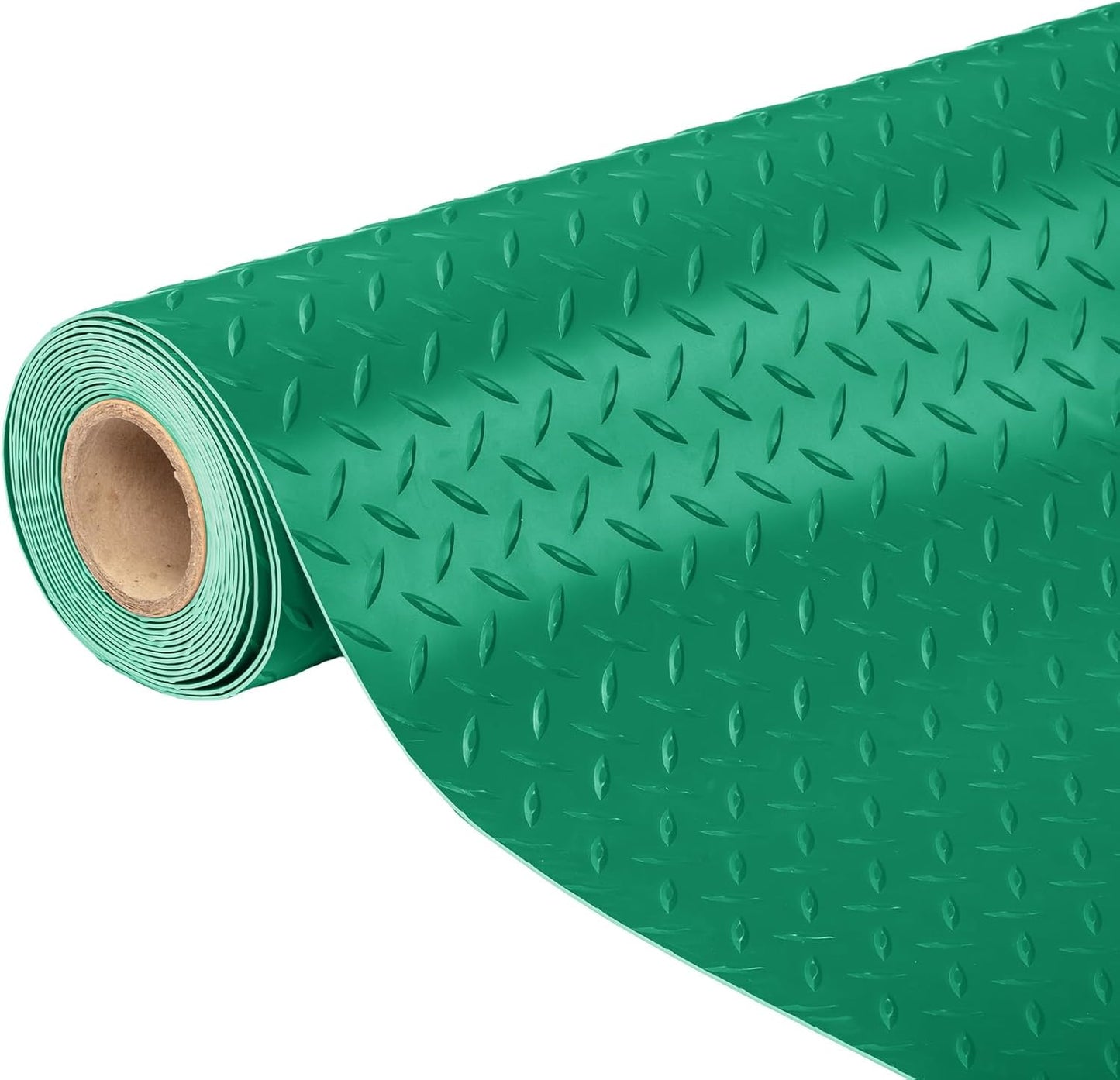 TUFFIOM 7.5 x 17 FT Garage Floor Mat, Thickened Diamond Plate PVC Garage Mats Flooring Roll for Under Car, Garage Car Parking Mats for Compact SUVS, Sports Car