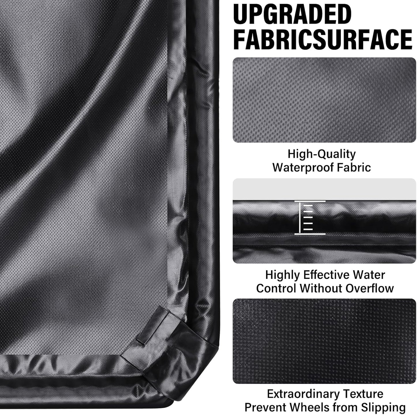 Garage Floor Mat, Garage Car Mat - Non-Slip Waterproof Containment Mat, Heavy Duty Durable Protection Garage Mat, Easy to Clean & Install,Perfect for Garage, Workshop, Parking(7'9"W x 21'L)