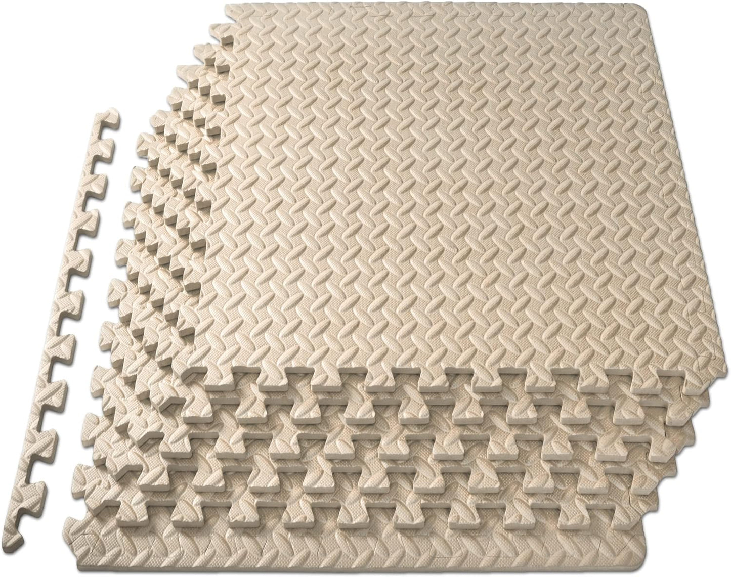 ProsourceFit Puzzle Exercise Mat ½ in, EVA Interlocking Foam Floor Tiles for Home Gym, Mat for Home Workout Equipment, Floor Padding for Kids