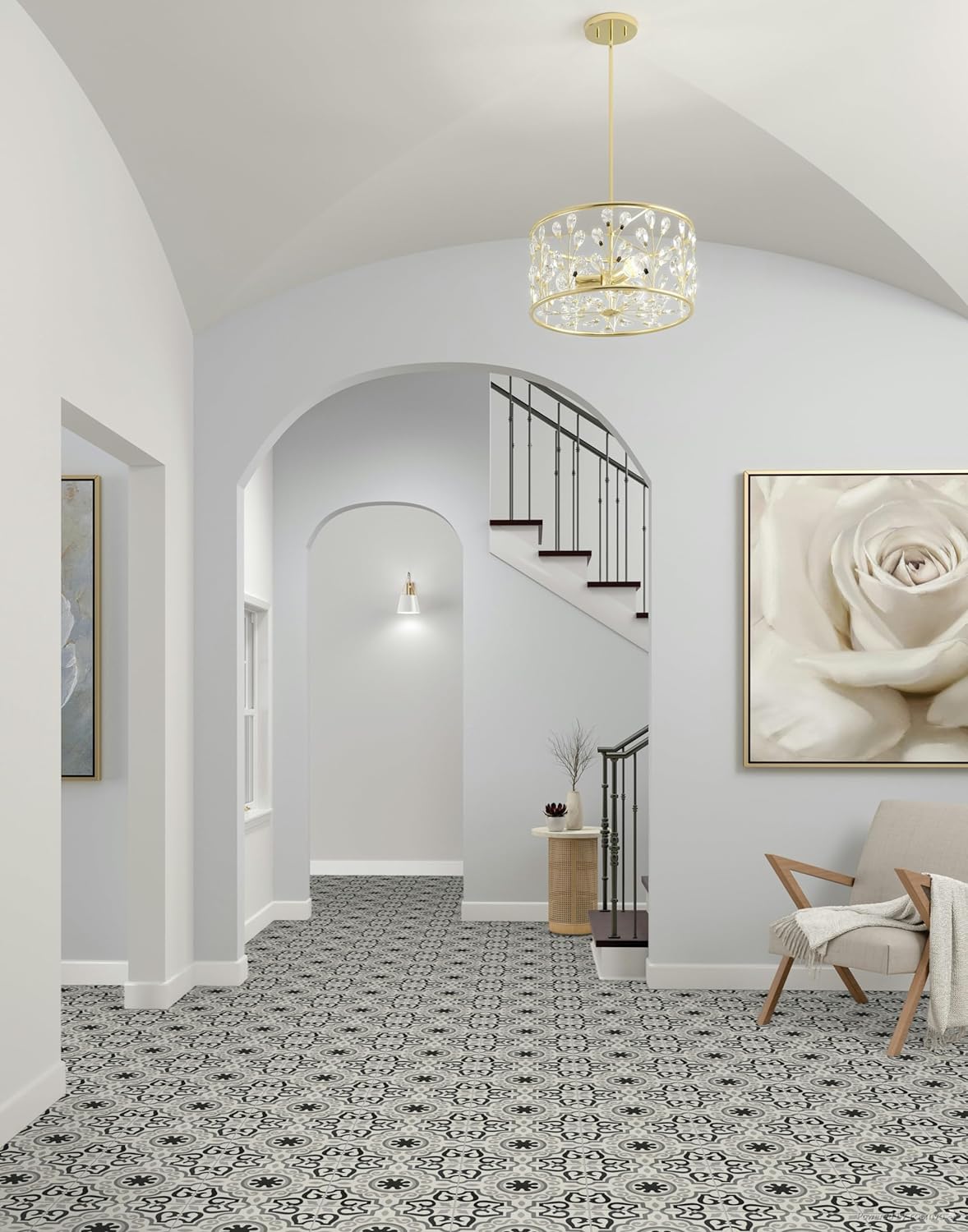 12x12 Marseille Encaustic Pattern Ceramic Tile Floor Wall (8)