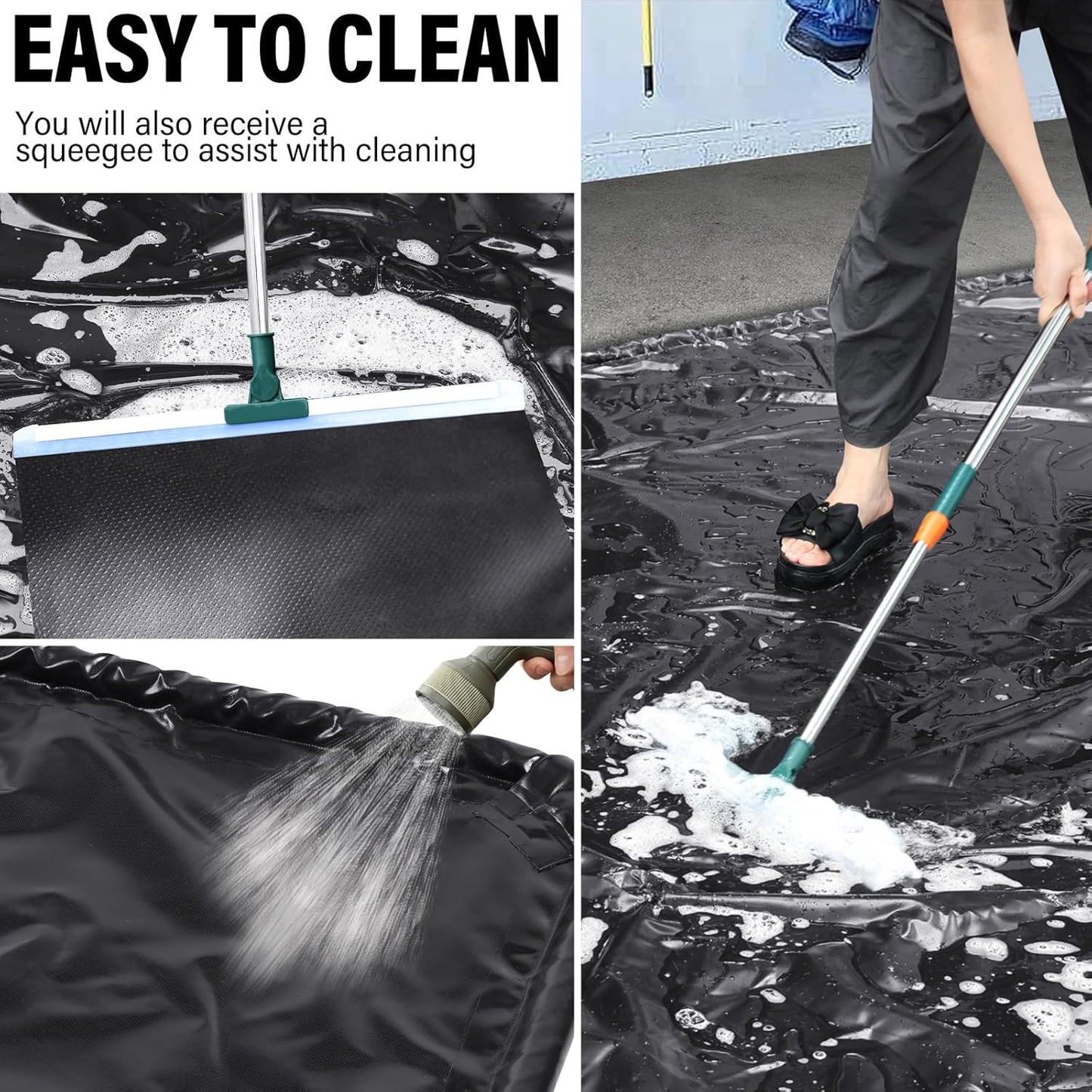 Garage Floor Mat, Garage Car Mat - Non-Slip Waterproof Containment Mat, Heavy Duty Durable Protection Garage Mat, Easy to Clean & Install,Perfect for Garage, Workshop, Parking(7'9"W x 21'L)