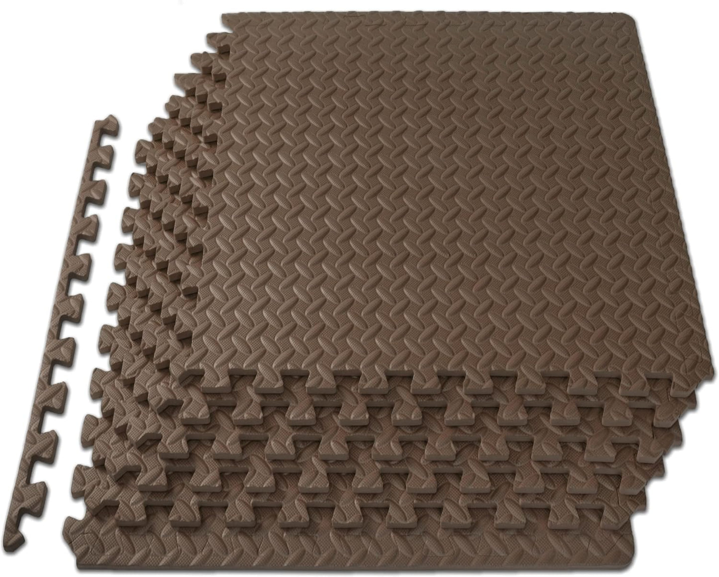 ProsourceFit Puzzle Exercise Mat ½ in, EVA Interlocking Foam Floor Tiles for Home Gym, Mat for Home Workout Equipment, Floor Padding for Kids