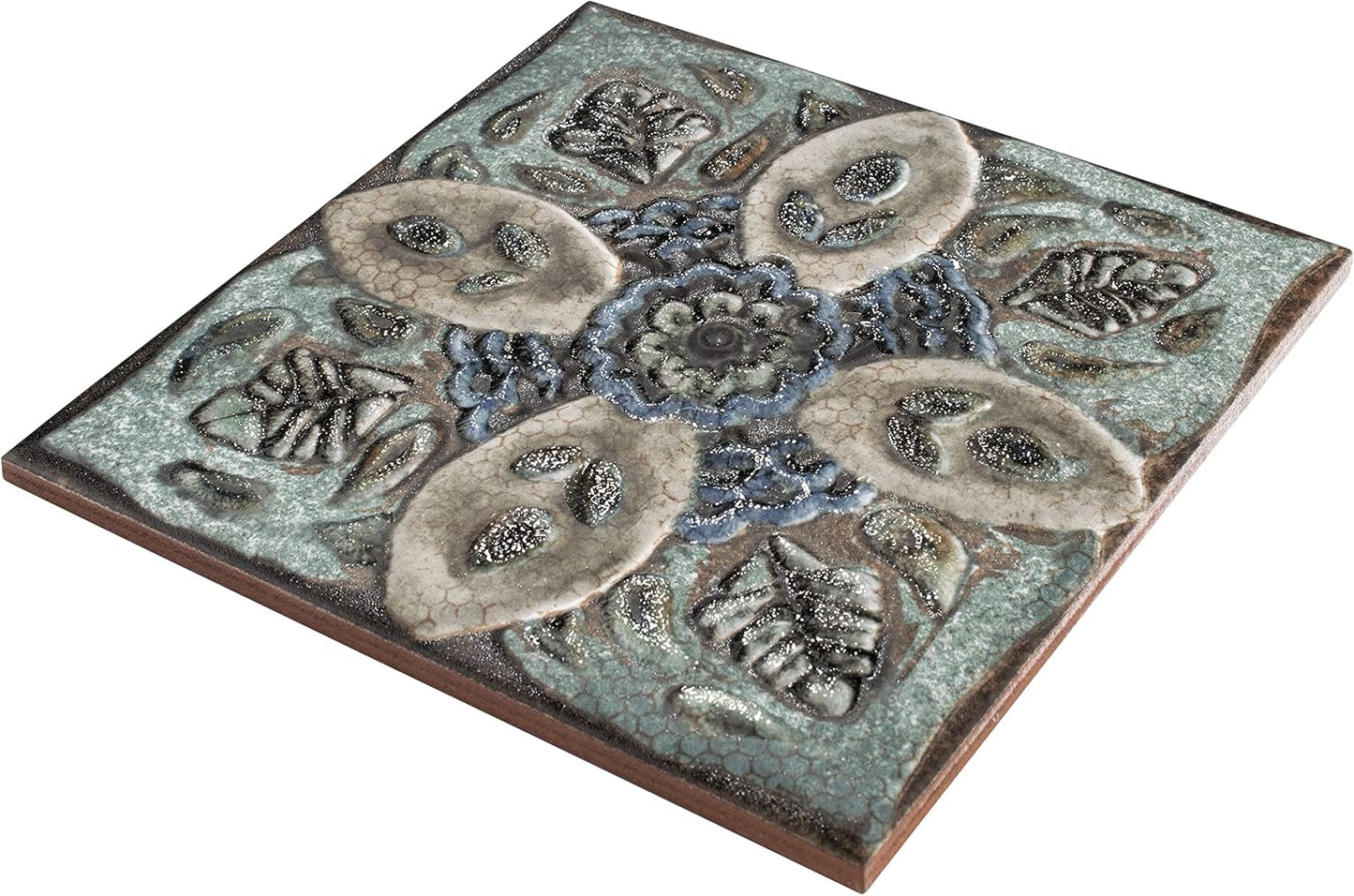 Mandala Decor Mix 7-7/8" x 7-7/8" Ceramic Wall Tile